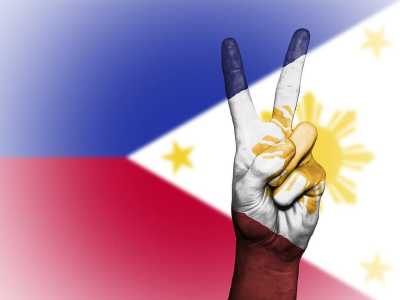 philippines peace hand nation background banner colors country ensign (1)